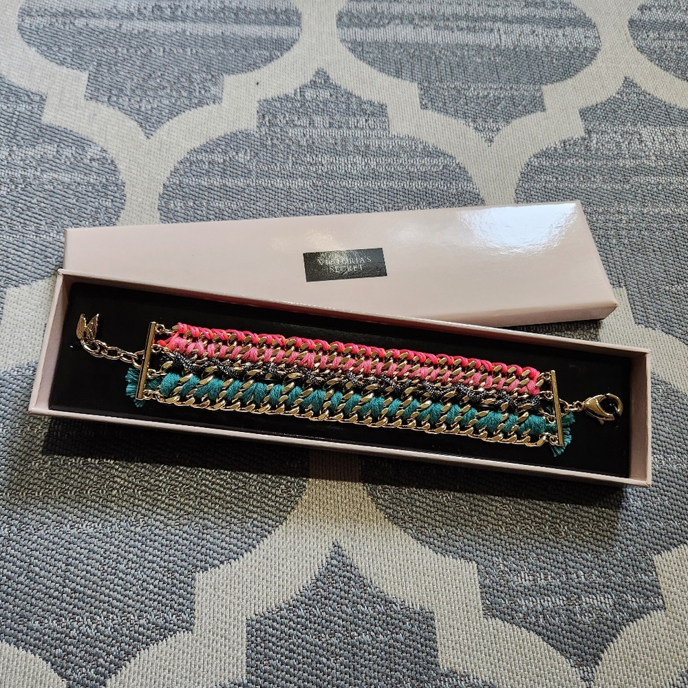 NEW Victoria's Secret Angel Wings metal/woven bracelet